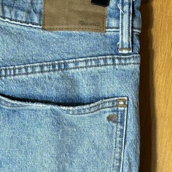 Madewell The Curvy '90s Straight Mid-Rise Jean Barbosa Wash Raw Hem Size 23 Tall - Picture 7 of 12